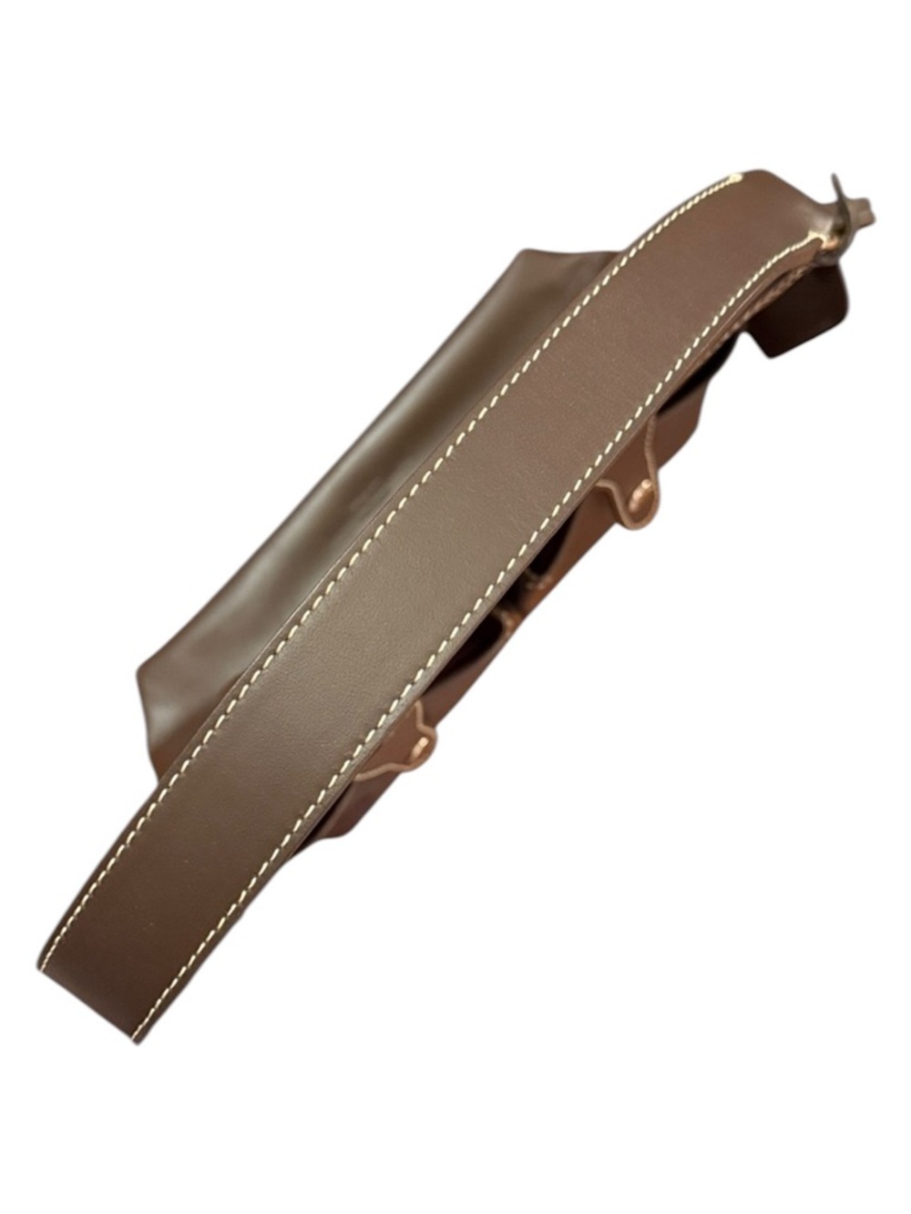 Dooney & Bourke Florentine Small Lucy Hobo Brown Vacchetta Leather Flat Strap - Picture 6 of 15